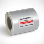 silver mat etiket 100x50