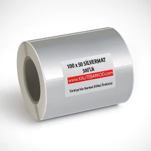 silver mat etiket 100x50