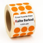 turuncu yuvarlak etiket