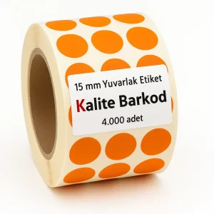 turuncu yuvarlak etiket