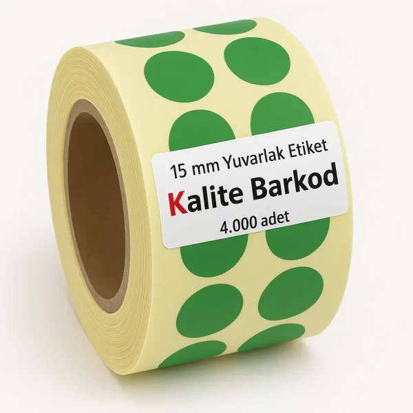 yuvarlak etiket yeşil