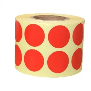 25mm kırmızı etiket