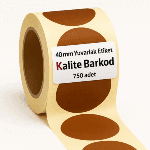 kahve yuvarlak etiket