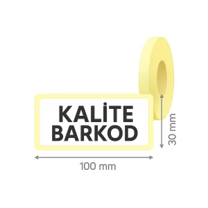 100x30 Termal Etiket - Görsel 2