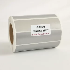 100x20 Silvermat Etiket