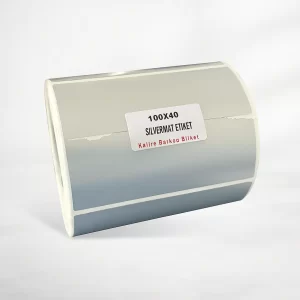 100x40 Silvermat Etiket