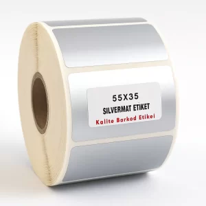55x35 Silvermat Etiket