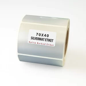 70x40 Silvermat Etiket