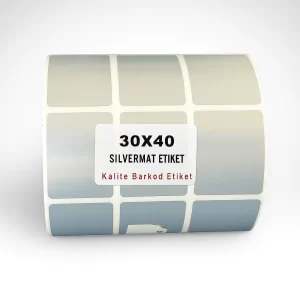 30x40 Yanyana 3 lü Silvermat Etiket