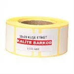 30x20 mm kuşe etiket