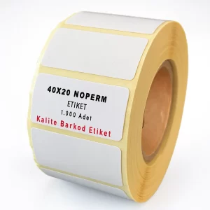 40x20 Noperm Termal Etiket - Görsel 1