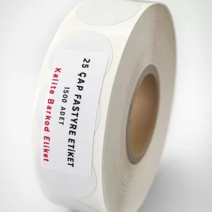 25 mm Yuvarlak Fastyre Etiket