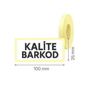 100x25 Termal Etiket - Görsel 2