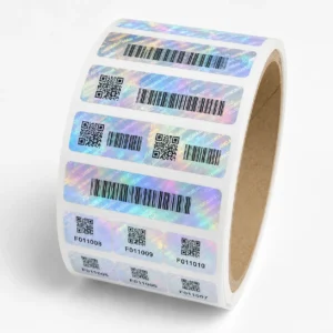 2D hologram etiket original authentic desenli güvenlik etiketi