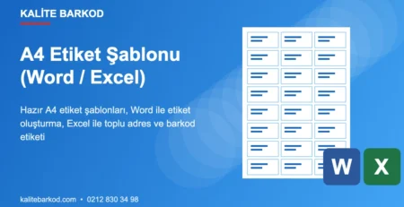 A4 Etiket Şablonu: Word ve Excel ile Etiket Hazırlama ve Yazdırma Rehberi