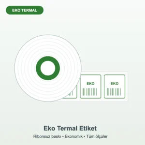 Eko termal etiket rulo