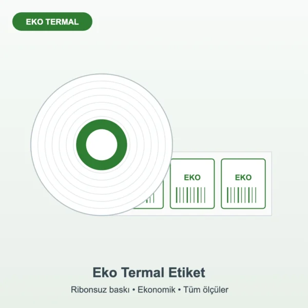 Eko termal etiket rulo