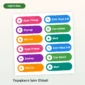 Kişiye özel isim yazılı yapışkanlı etiket sticker