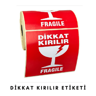 kırılır etiketi